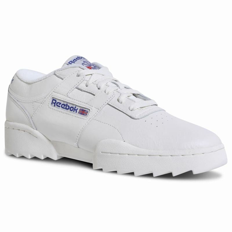 Reebok Workout Ripple Og Tenisky Damske - Biele/Kráľovská Modrá/Červené JO8958MO